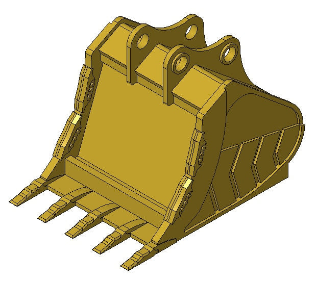 3D Printed Excavator Bucket Business Card Holder