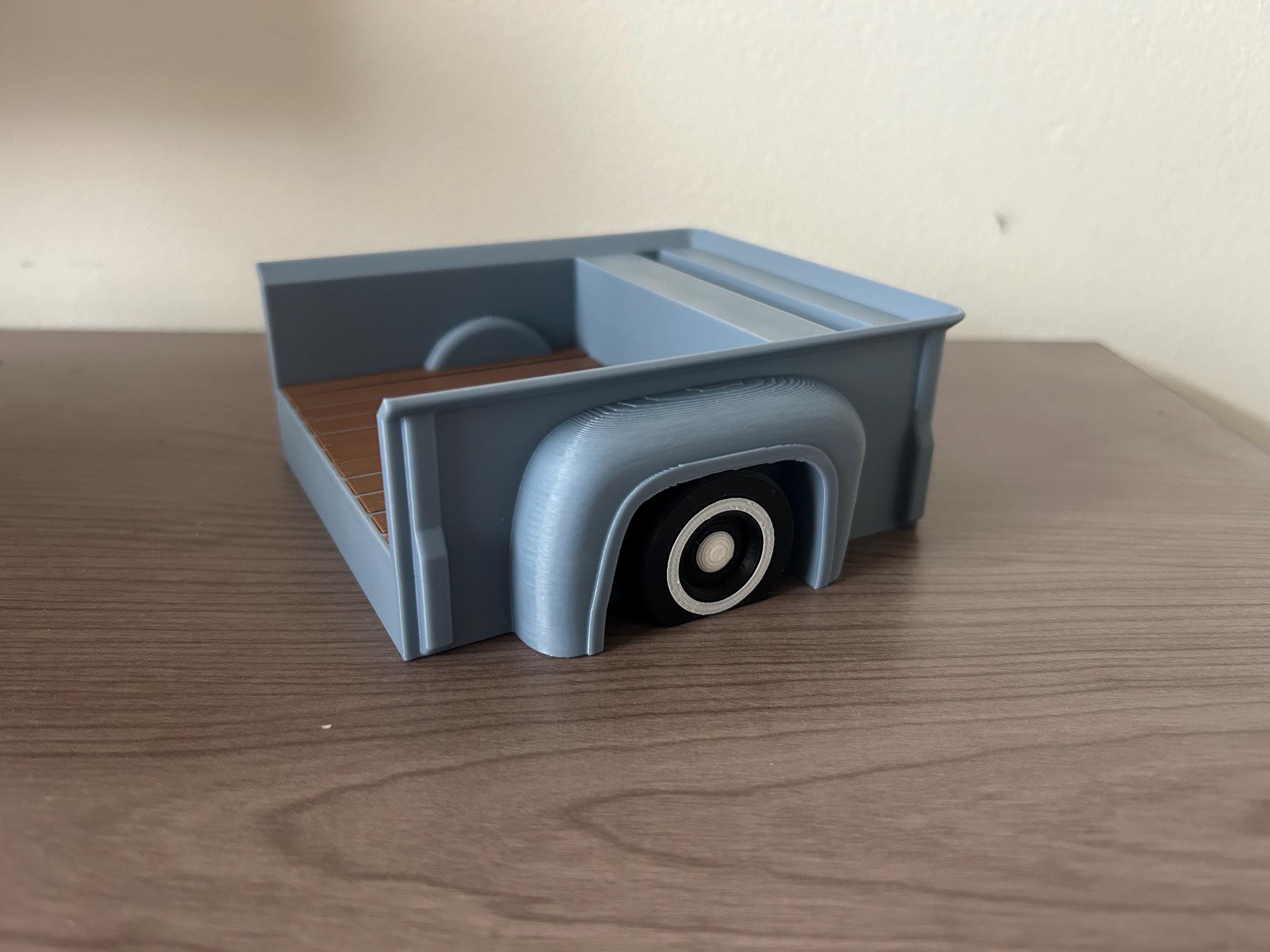 3D printed vintage truck bed business card holder