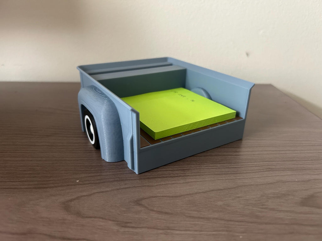 3D printed vintage truck bed business card holder