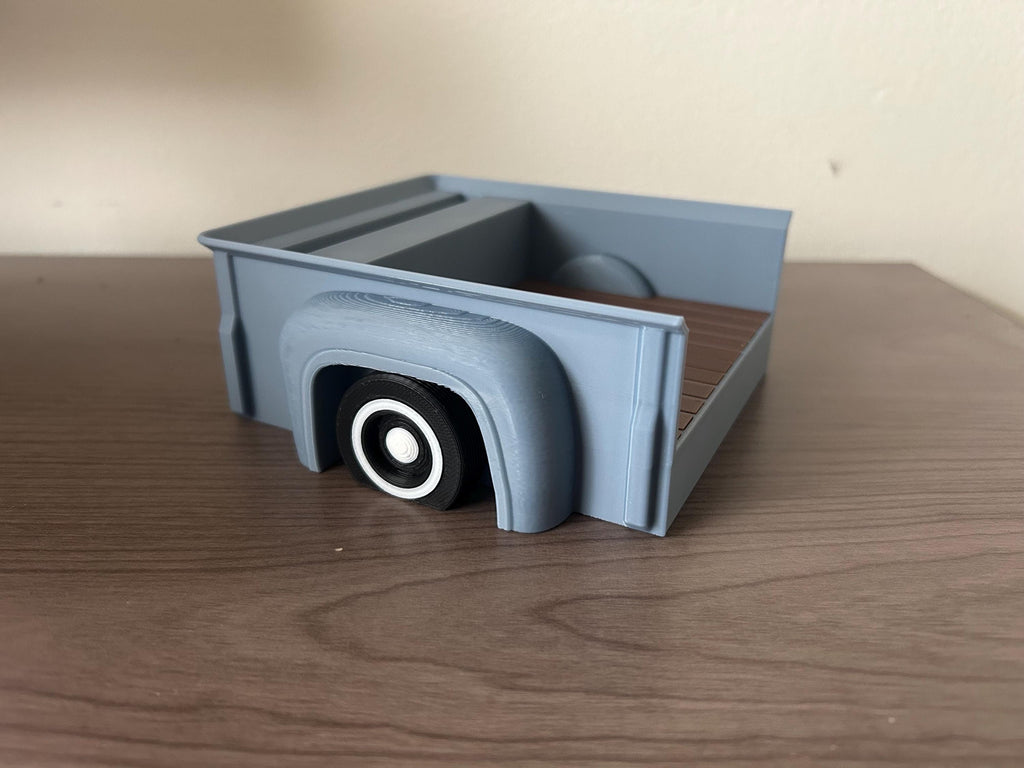 3D printed vintage truck bed business card holder